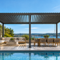 GazeboMate 3m × 6m Monument Aluminium Louvered Gazebo – Adjustable Roof Pergola