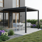 Wall Mounted 3M x 3M Louvered Aluminium Gazebo Pergola GazeboMate