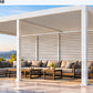 GazeboMate 4m × 6m Aluminium Louvered Gazebo – Monument | Adjustable Roof Pergola