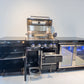 Kingsley 4 Burner Black 304 SS BBQ Kitchen + 2DR Fridge & 1DR Cupboard