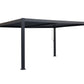 GazeboMate 4M x 5M Semi Permanent Louvered Gazebo Monument Aluminium Heavy Duty Wind Resistant