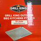 304SS Grill King Stainless Steel Teppanyaki Hot Plate 30CM x 45CM