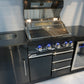 Floor stock 2M Kingsley 4 Burner Non Wok Black Stainless Steel BBQ Package