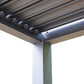 GazeboMate Aluminum Louvre Gazebo Pergola 3.6M x 7.2M Charcoal/Grey