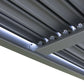 GazeboMate Aluminum Louvre Gazebo Pergola 3.6M x 7.2M Charcoal/Grey