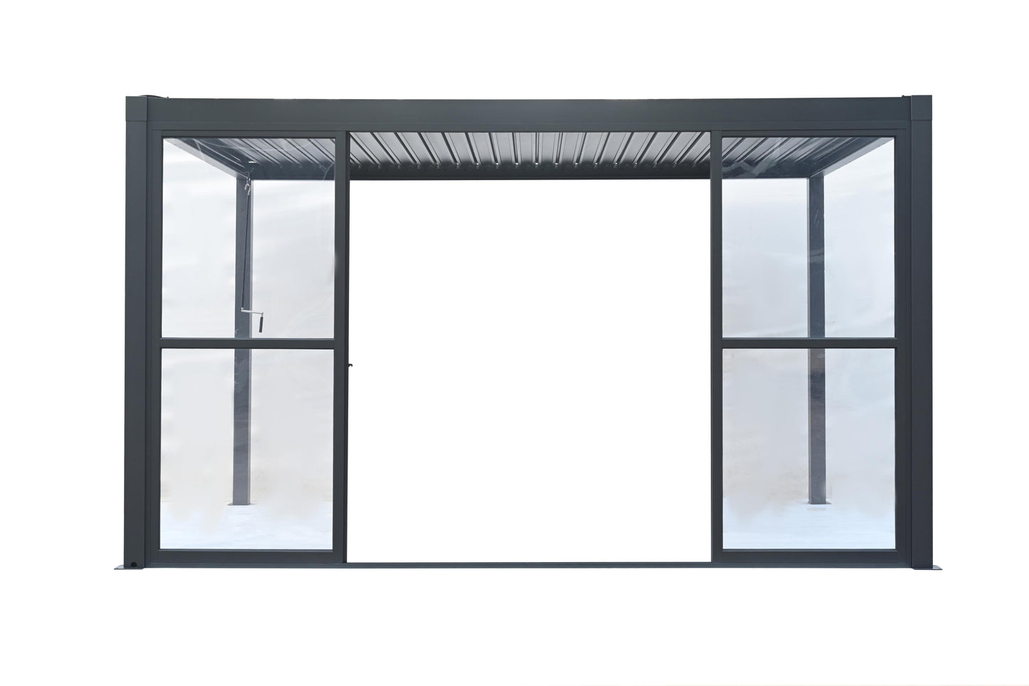 GazeboMate Pergola Transparent Sliding Door | Suits 4M GazeboMate Louvered Gazebo
