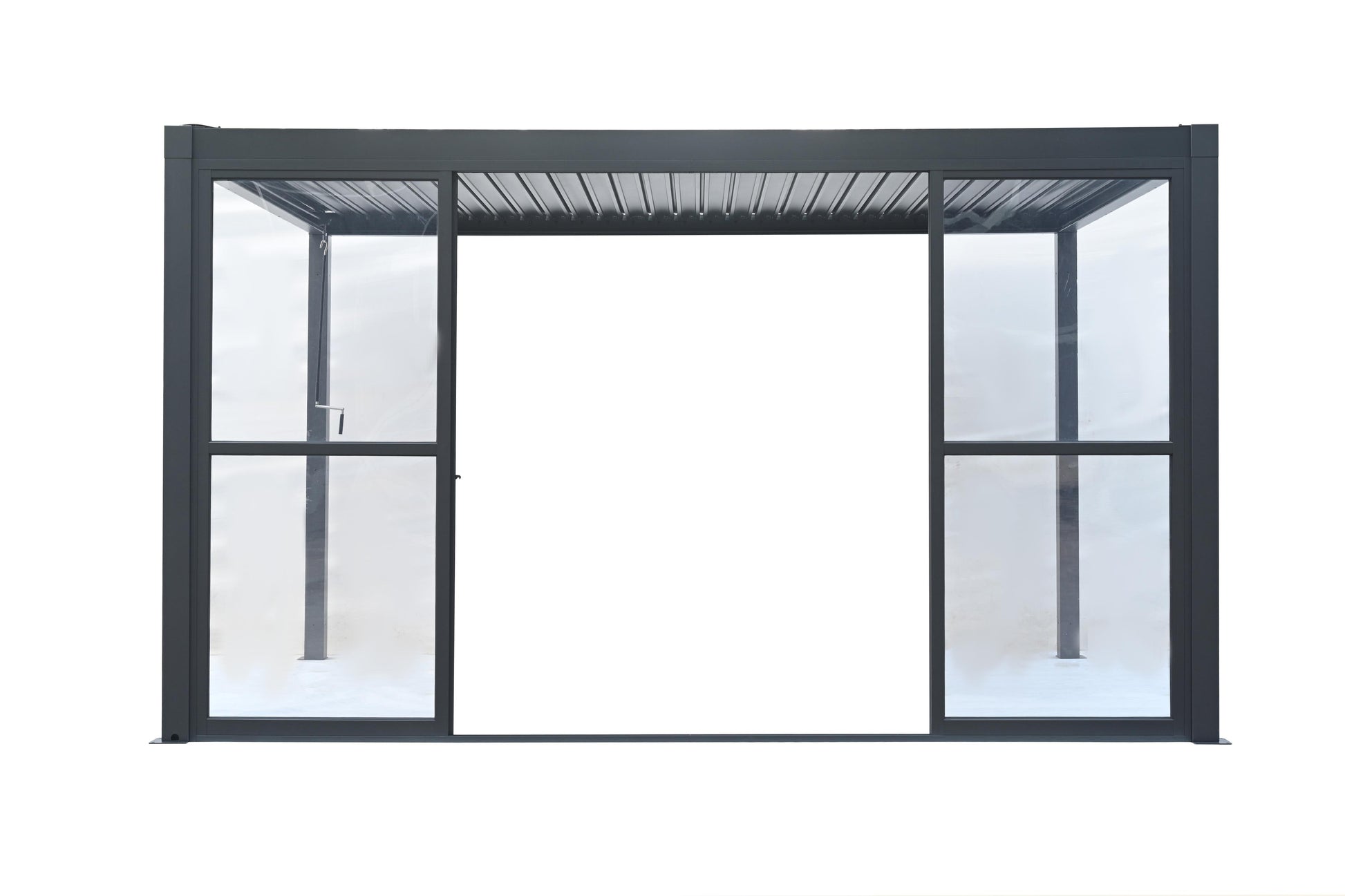 GazeboMate Pergola Transparent Sliding Door | Suits 4M GazeboMate Louvered Gazebo