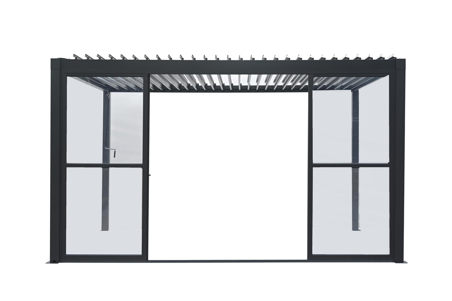GazeboMate Pergola Transparent Sliding Door | Suits 4M GazeboMate Louvered Gazebo