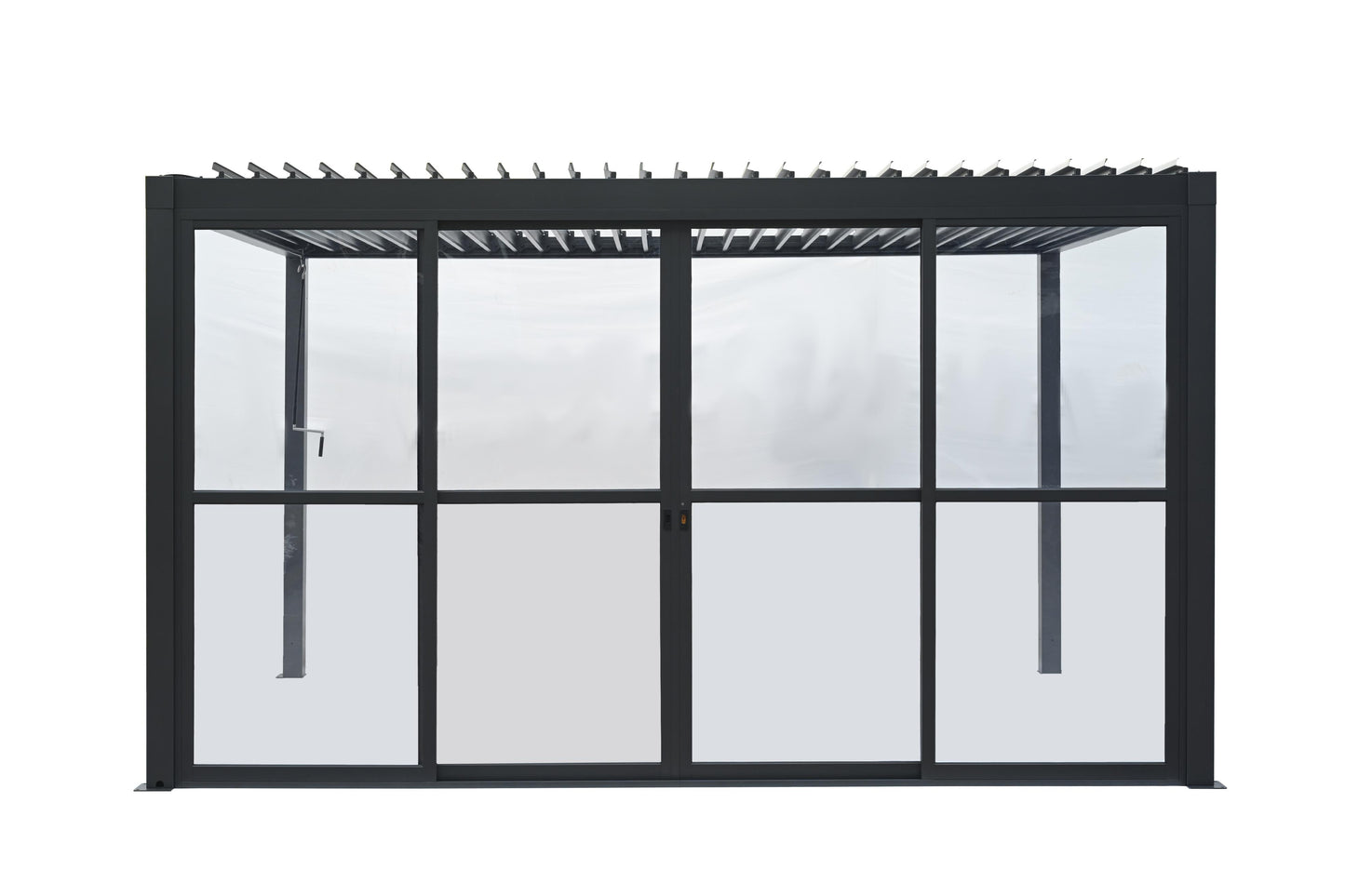 GazeboMate Pergola Transparent Sliding Door | Suits 4M GazeboMate Louvered Gazebo
