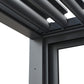 GazeboMate Pergola Transparent Sliding Door | Suits 4M GazeboMate Louvered Gazebo