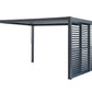 Pergola Shutter Wall in Mounment Powder Coated suits 2.4M, 3M,4M, Gazebo Mate Louvered Gazebo