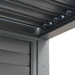 Pergola Shutter Wall in Mounment Powder Coated suits 2.4M, 3M,4M, Gazebo Mate Louvered Gazebo