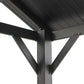 GazeboMate 3.66m x 6.1m Galvanized Steel Hardtop Gazebo with Sleek Aluminum Legs | Black Powdercoated