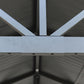 GazeboMate 3.66m x 6.1m Galvanized Steel Hardtop Gazebo with Sleek Aluminum Legs | Black Powdercoated