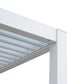 GazeboMate 2.4x2.4M White Semi Permanent Louvred Gazebo Heavy Duty Wind Resistant