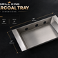Grill King Stainless Steel Charcoal Tray