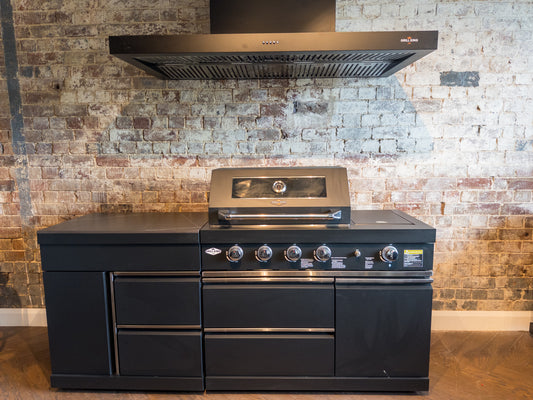 Black Felix 4B + Wok Designer BBQ Kitchen 2M: 4B + Wok +STORAGE MODULE