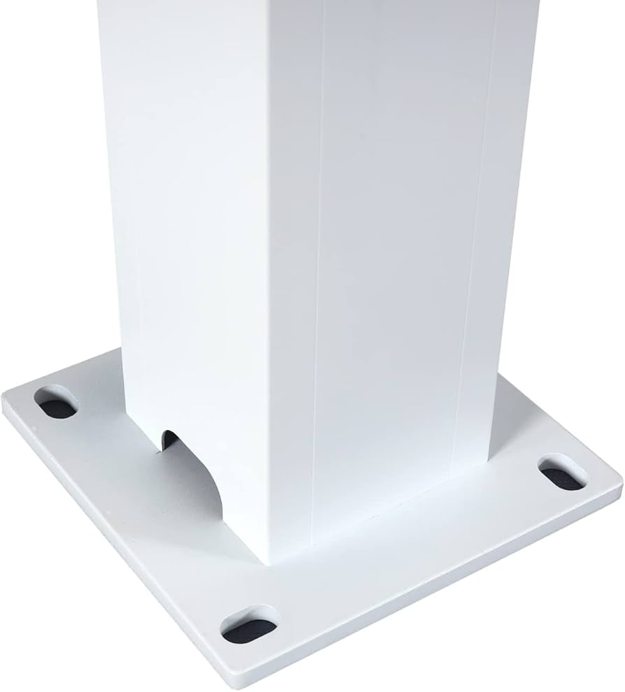 Wall Mounted 4M x 6M Semi Permanent Louvered Gazebo Monument Aluminium Heavy Duty Wind Resistant