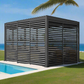 3m GazeboMate Louvered Gazebo Combo Deal – Monument | Aluminium Pergola + Sliding Louvered Shutter Wall