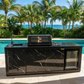 Floor Stock Compact Series Rockpool Summit Black 4B Drop In BBQ with Fridge & Sink