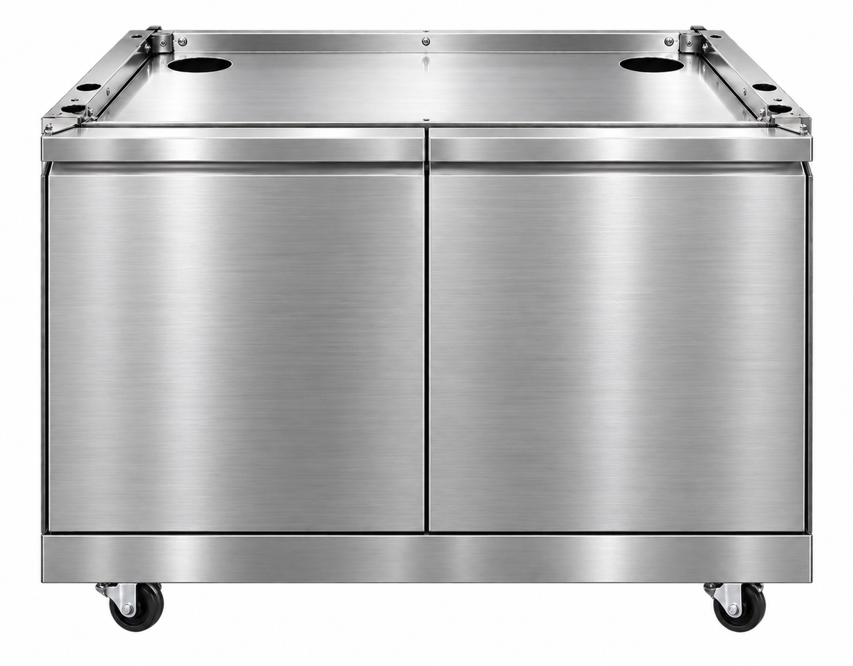 Grill King Outdoor BBQ Cabinet Module | Kingsley Black Stainless Steel Finish Suits 4& 6 Burner Built In BBQs