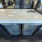 Floor Stock Element Twin-Hood Outdoor BBQ Kitchen with Kamado Smoker, Fridge, Sink, Rotisserie
