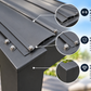 GazeboMate 3m × 6m Monument Aluminium Louvered Gazebo – Adjustable Roof Pergola