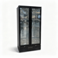 Floor Stock 458L Tropical Rated Triple Glazed Double Door Commercial 458ltr Upright Wine Bar Fridge Black