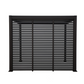 Aluminum Louvered Wall, Side Shade Privacy Screen Panel Suitable for GazeboMate Pergola Gazebo only. Pergola NOT Included. (Black/Charcoal)