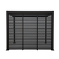 GazeboMate Combo: Louvered Gazebo + Aluminium Slat Panel Louvered Wall | Monument, Heavy Duty Wind Resistant