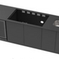 Grill King Signature Series Outdoor BBQ Kitchen Package | Black Stone, Aluminium Cabinet Finish Inc Grill King 6B Built-In BBQ + Rotisserie
