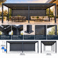 GazeboMate 4m × 6m Aluminium Louvered Gazebo – Monument | Adjustable Roof Pergola