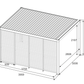 GazeboMate Combo: Louvered Gazebo + Aluminium Slat Panel Louvered Wall | Monument, Heavy Duty Wind Resistant