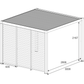 GazeboMate Combo: Louvered Gazebo + Aluminium Slat Panel Louvered Wall | Monument, Heavy Duty Wind Resistant