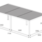 GazeboMate Combo Deal: White 3.6M x 7.2M Louvered Gazebo + White Privacy Screen