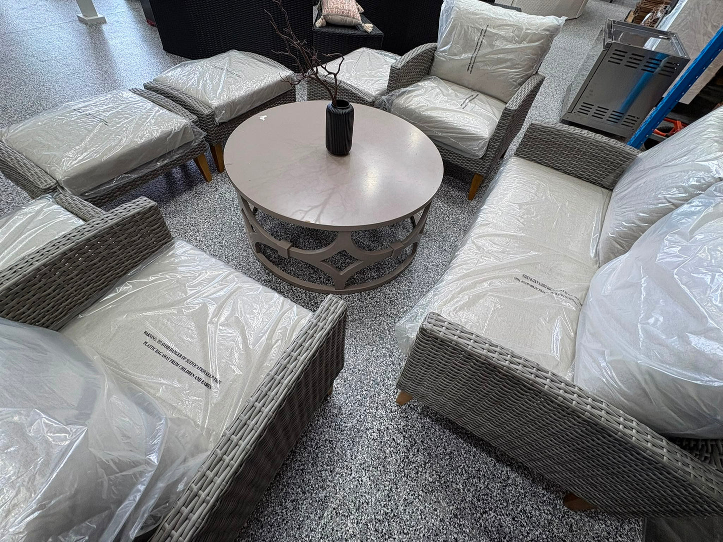 SIENA Sofa Grey Outdoor Furniture Set - EX DISPLAY