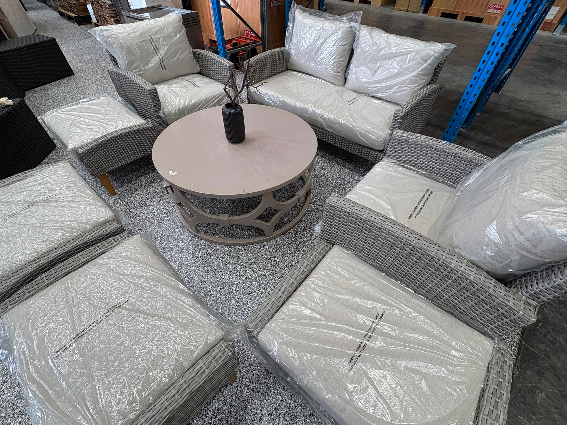 SIENA Sofa Grey Outdoor Furniture Set - EX DISPLAY