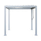 GazeboMate 3Mx4M Semi Permanent Louvered Gazebo Monument Aluminium Heavy Duty Wind Resistant