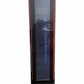 Floorstock Tropical Rated Triple Glazed 135L Commercial Skinny Upright Bar Fridge - Single Door, Black Stainless Steel, Red LED Lighting for Wine & Beverages