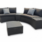 FLOOR STOCK CLEARANCE – KABUL Rattan Half Moon Sofa Set (As Displayed)