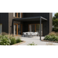 Wall Mounted 3x4M Louvered Gazebo Aluminium Pergola Monument Heavy Duty Wind Resistant