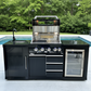 Floor stock 2M Kingsley 4 Burner Non Wok Black Stainless Steel BBQ Package