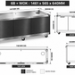 Grill King Built-In BBQ Cabinet Module – Flat Pack | White 4 & 6 Burner Options