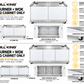 Grill King Built-In BBQ Cabinet Module – Flat Pack | White 4 & 6 Burner Options