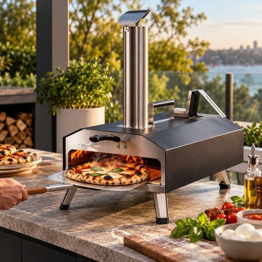 Grill King 13” Portable Wood-Fired Pizza Oven