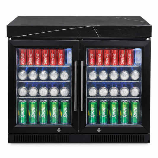 Grill King Rockpool Black 208L Bar Fridge Benchtop & Fridge