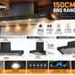 Grill King Kingsley 6 Burner Built-In BBQ Bundle – 208L Double Door Bar Fridge & 150cm Rangehood