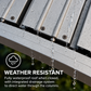 GazeboMate Louvered Gazebo + Aluminium Privacy Side Wall – Monument Charcoal