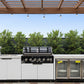 Floor Stock Rockpool 6-Burner Outdoor Kitchen with 2DR Sink & 3DR Fridge