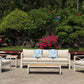 5-Piece Modern Outdoor Lounge Furniture Set Inc 3-Seater Day Bed, Coffee Table, Side Table & 3+1+1